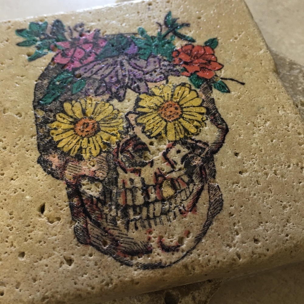 Natural stone coasters